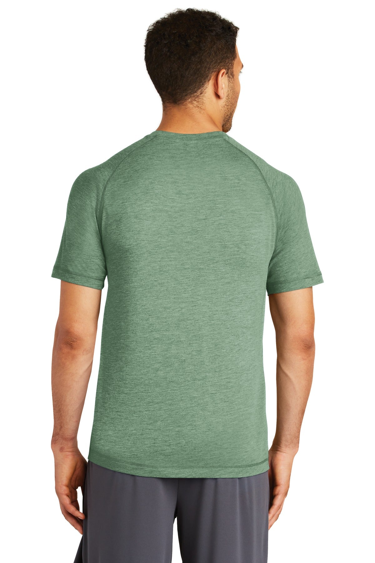 Sport-Tek Men's PosiCharge Tri-Blend Wicking Raglan Tee. ST400