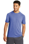 Sport-Tek Men's PosiCharge Tri-Blend Wicking Raglan Tee. ST400