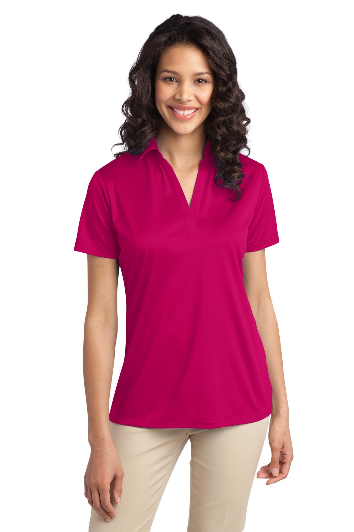 Port Authority Ladies Silk Touch Performance Polo. L540 1 of 2