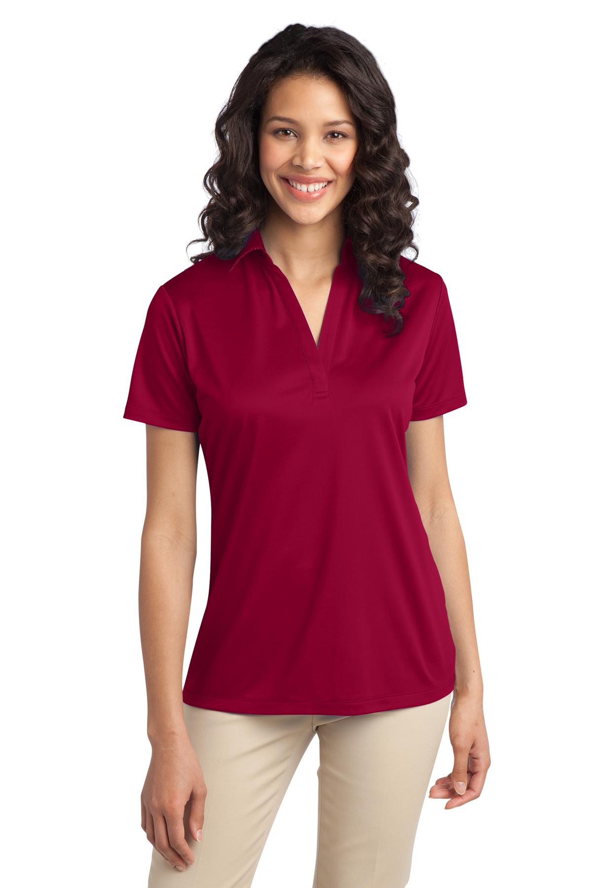 Port Authority Ladies Silk Touch Performance Polo. L540 1 of 2