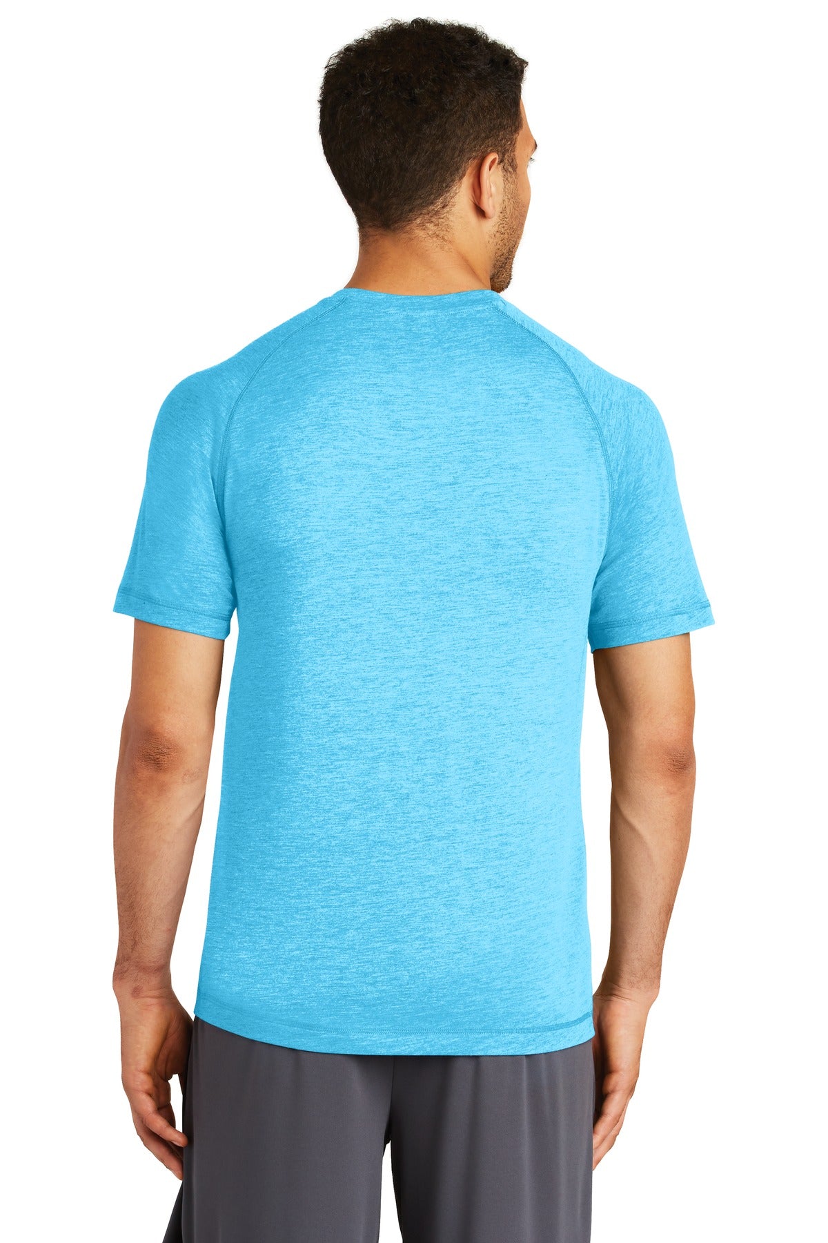 Sport-Tek Men's PosiCharge Tri-Blend Wicking Raglan Tee. ST400