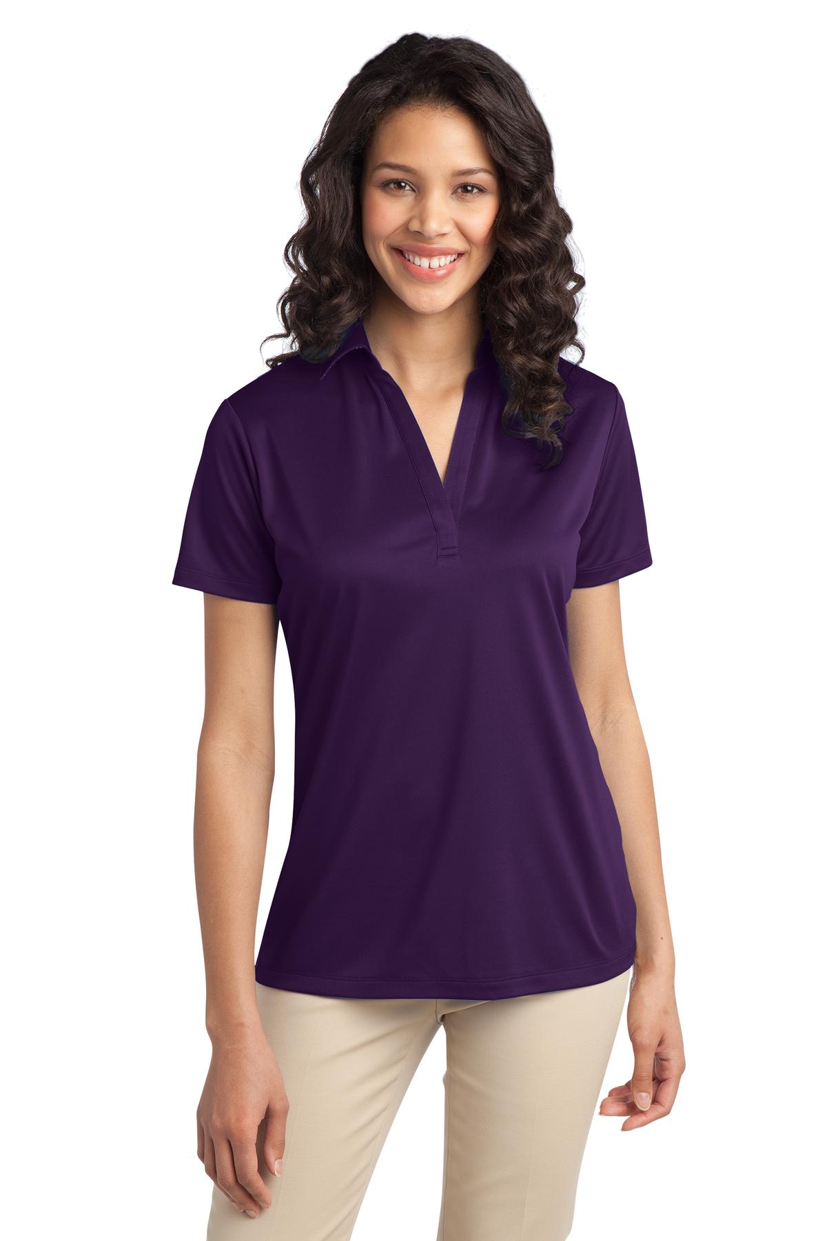 Port Authority Ladies Silk Touch Performance Polo. L540 1 of 2