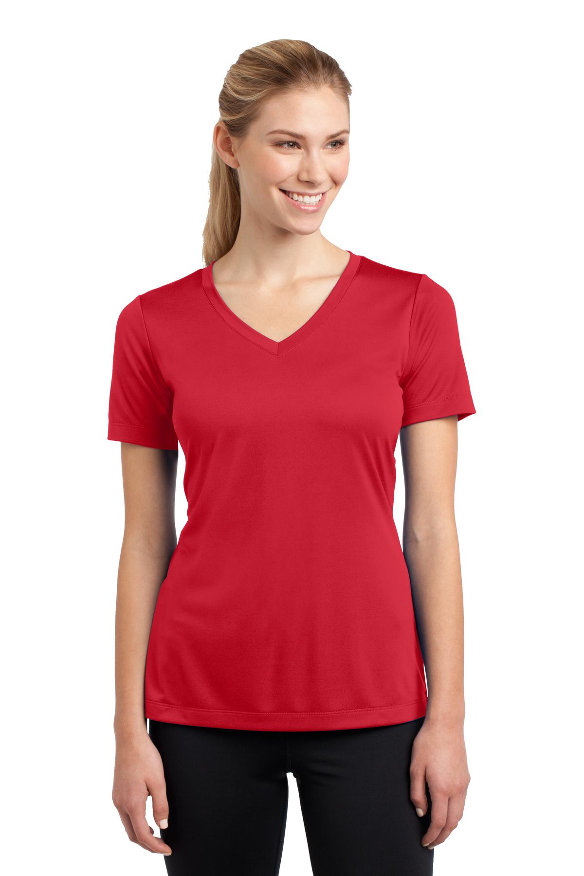 Sport-Tek Women's PosiCharge Competitor V-Neck Tee. LST353 1 of 2