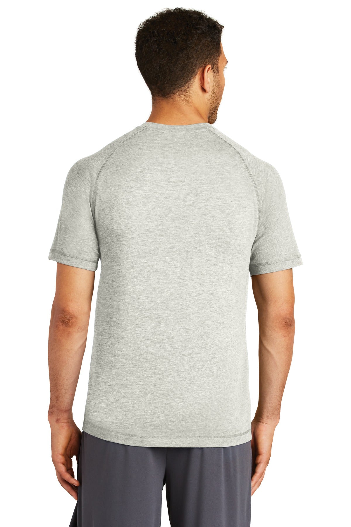 Sport-Tek Men's PosiCharge Tri-Blend Wicking Raglan Tee. ST400