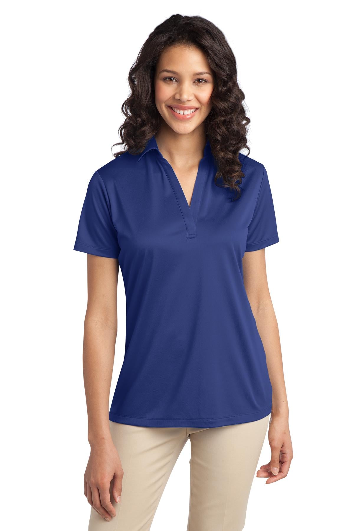 Port Authority Ladies Silk Touch Performance Polo. L540 1 of 2