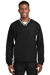 Sport-Tek Men's Tipped V-Neck Raglan Wind Shirt