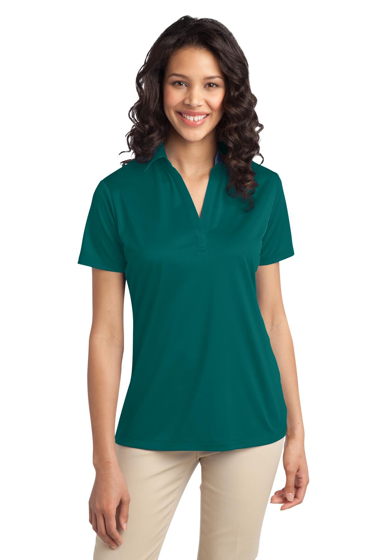 Port Authority Ladies Silk Touch Performance Polo. L540 1 of 2