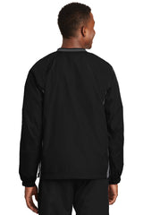 Sport-Tek Men's Tipped V-Neck Raglan Wind Shirt