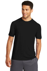 Sport-Tek Men's PosiCharge Tri-Blend Wicking Raglan Tee. ST400