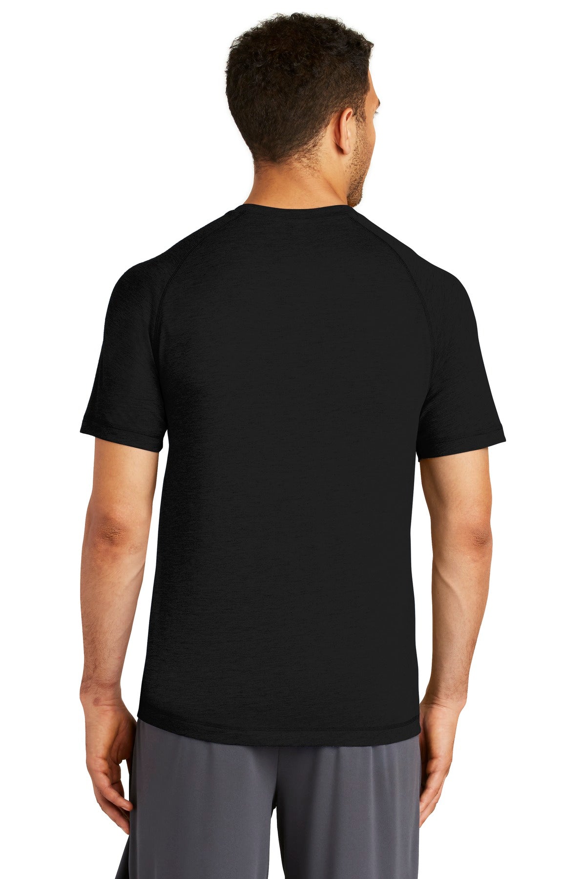 Sport-Tek Men's PosiCharge Tri-Blend Wicking Raglan Tee. ST400