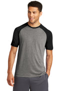 Sport-Tek Men's PosiCharge Tri-Blend Wicking Raglan Tee