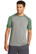 Sport-Tek Men's PosiCharge Tri-Blend Wicking Raglan Tee