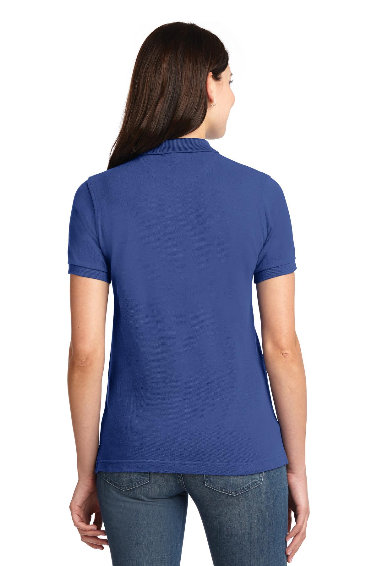Port Authority Ladies Heavyweight Cotton Pique Polo.  L420