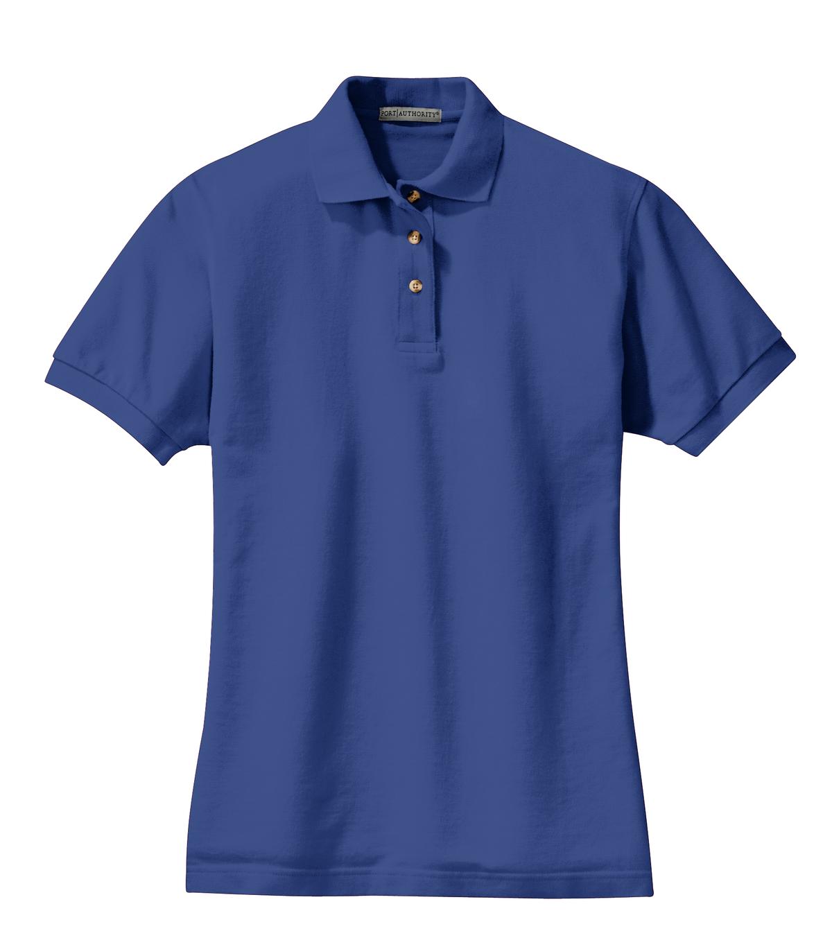 Port Authority Ladies Heavyweight Cotton Pique Polo.  L420