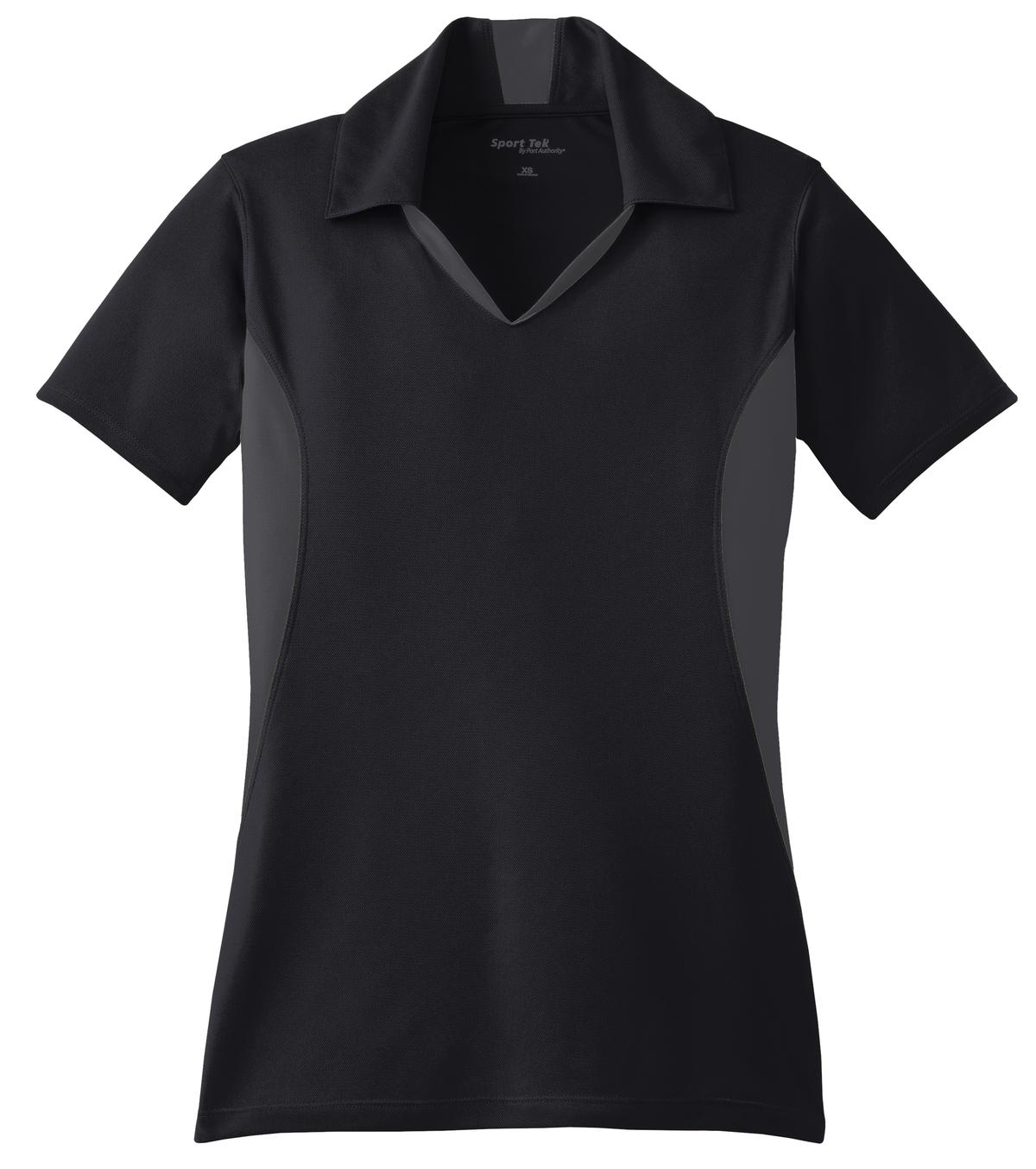 Sport-Tek Women's Side Blocked Micropique Sport-Wick Polo.  LST655