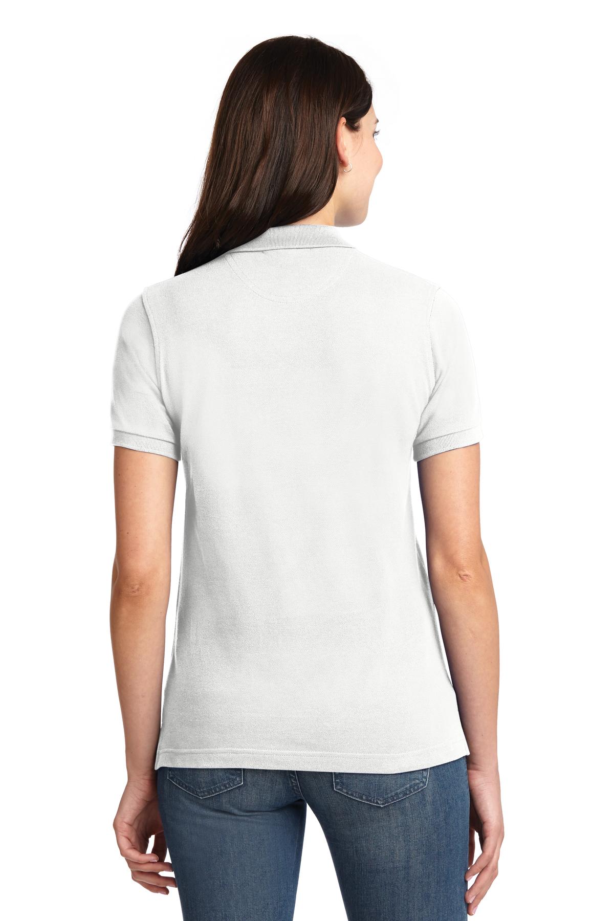 Port Authority Ladies Heavyweight Cotton Pique Polo.  L420