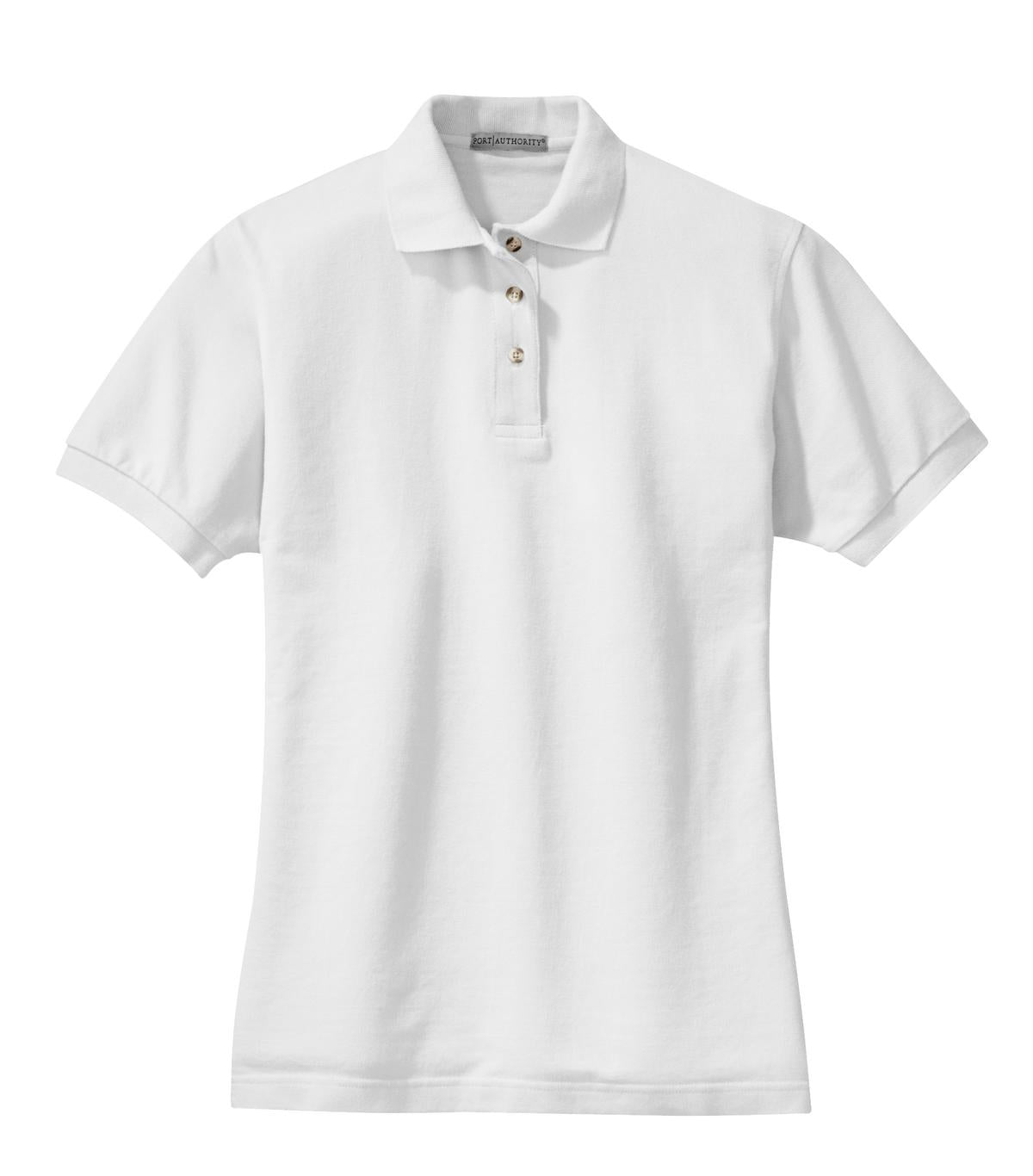 Port Authority Ladies Heavyweight Cotton Pique Polo.  L420