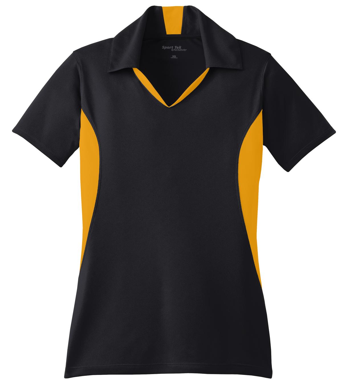 Sport-Tek Women's Side Blocked Micropique Sport-Wick Polo.  LST655