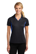 Sport-Tek Women's Side Blocked Micropique Sport-Wick Polo.  LST655