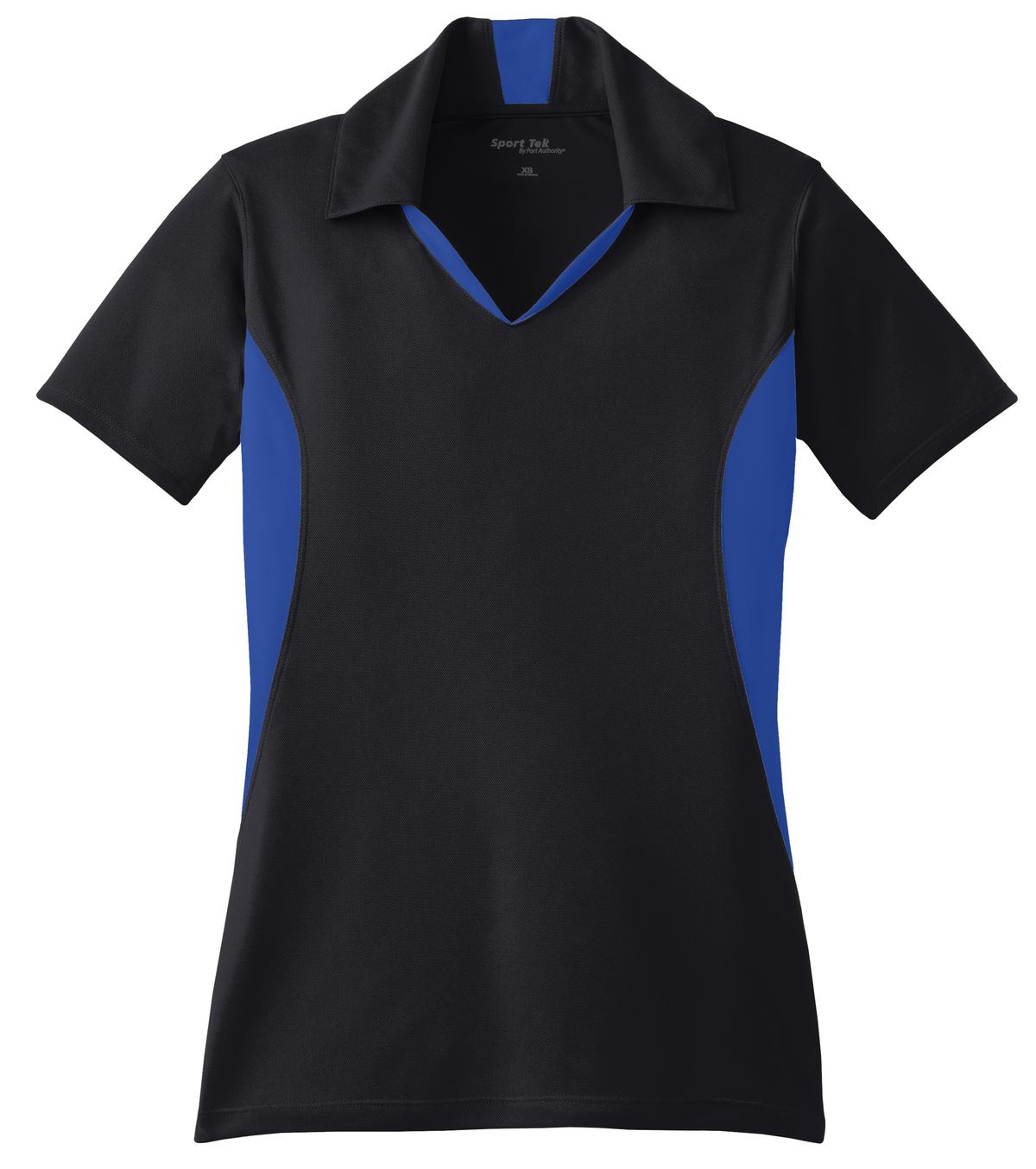 Sport-Tek Women's Side Blocked Micropique Sport-Wick Polo.  LST655