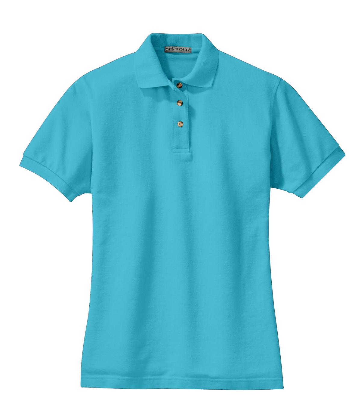 Port Authority Ladies Heavyweight Cotton Pique Polo.  L420