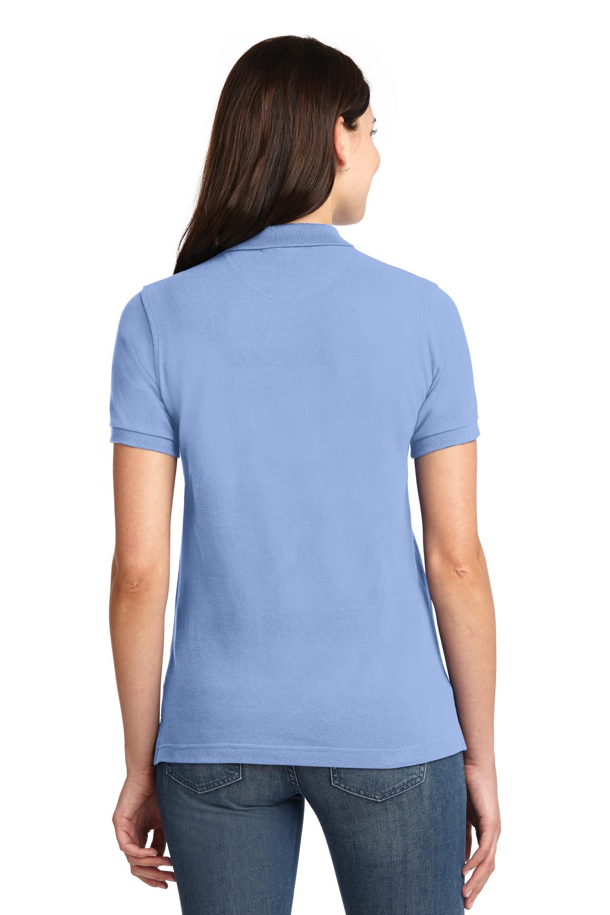 Port Authority Ladies Heavyweight Cotton Pique Polo.  L420