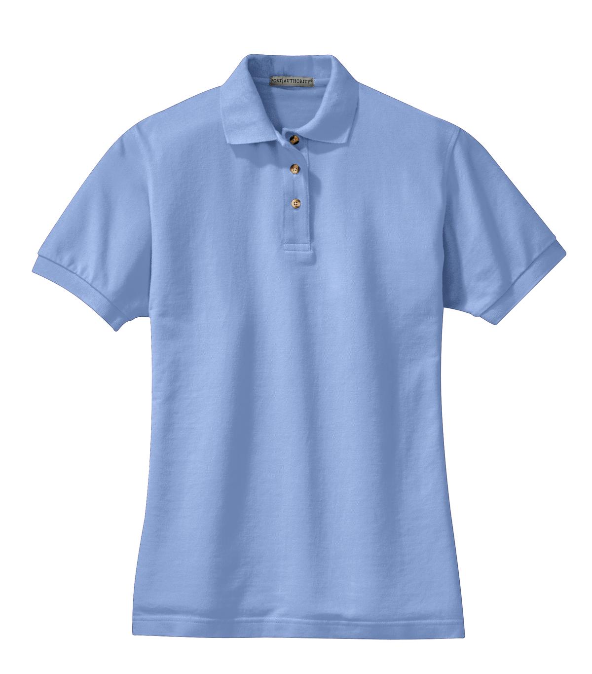 Port Authority Ladies Heavyweight Cotton Pique Polo.  L420