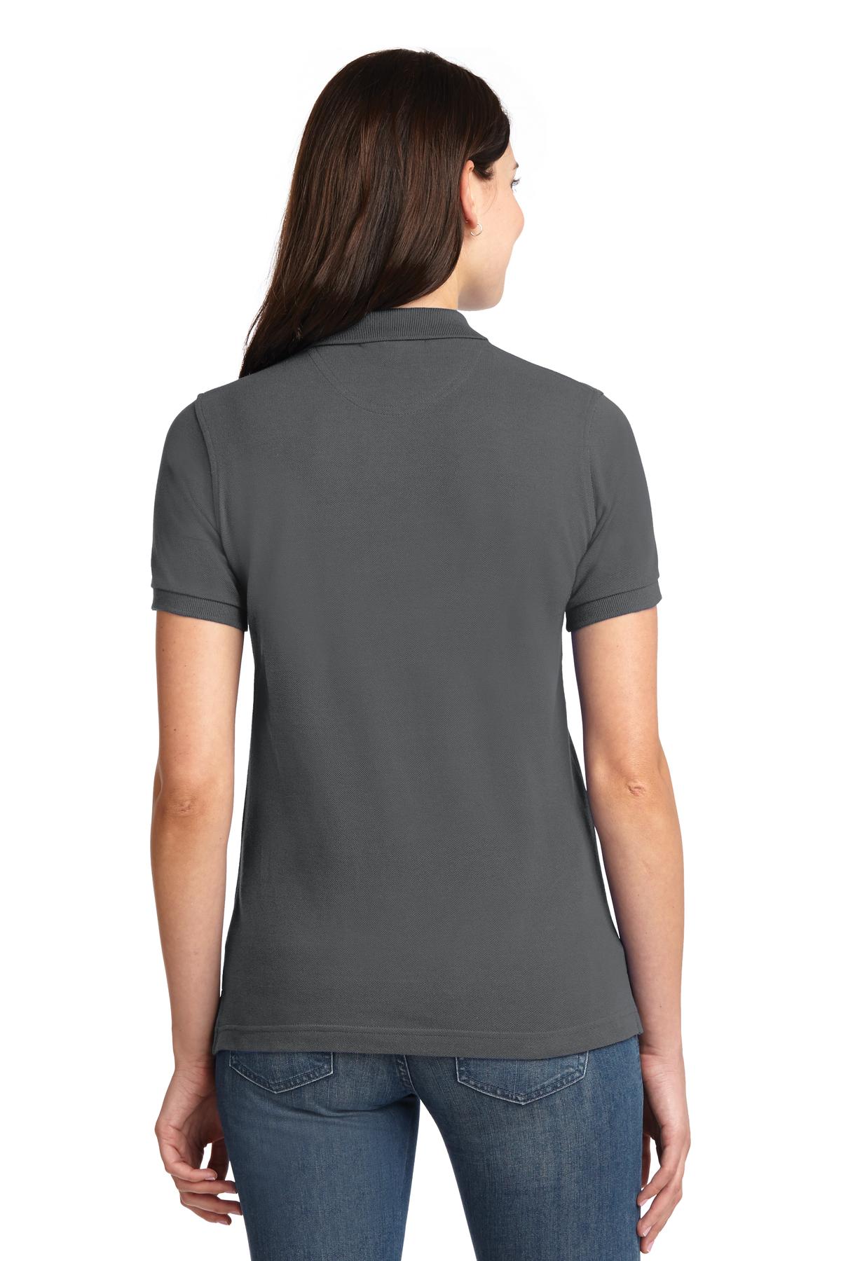 Port Authority Ladies Heavyweight Cotton Pique Polo.  L420