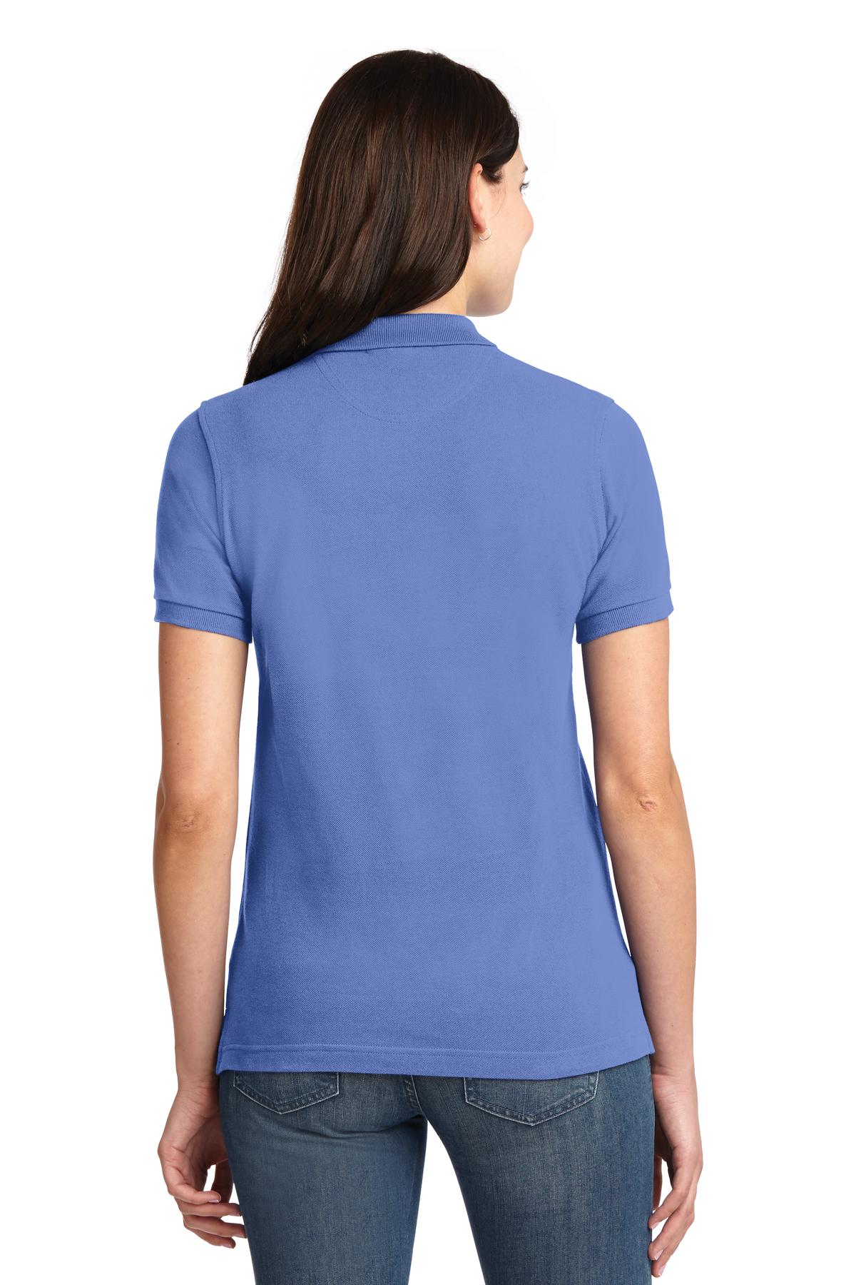 Port Authority Ladies Heavyweight Cotton Pique Polo.  L420