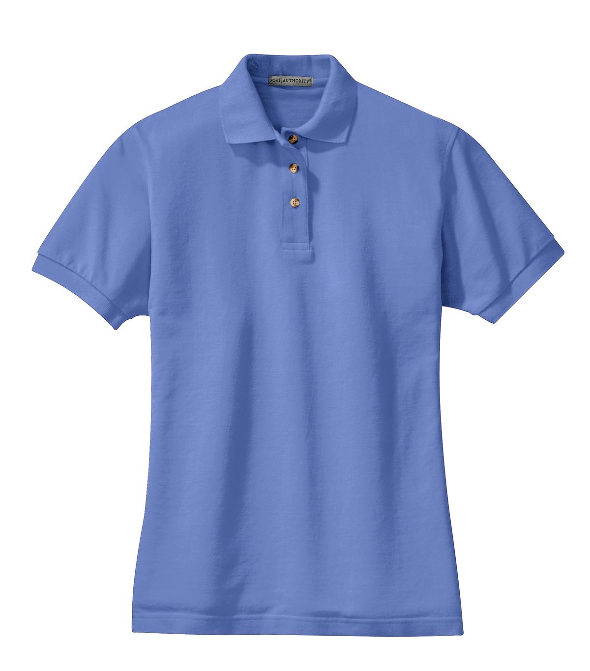 Port Authority Ladies Heavyweight Cotton Pique Polo.  L420