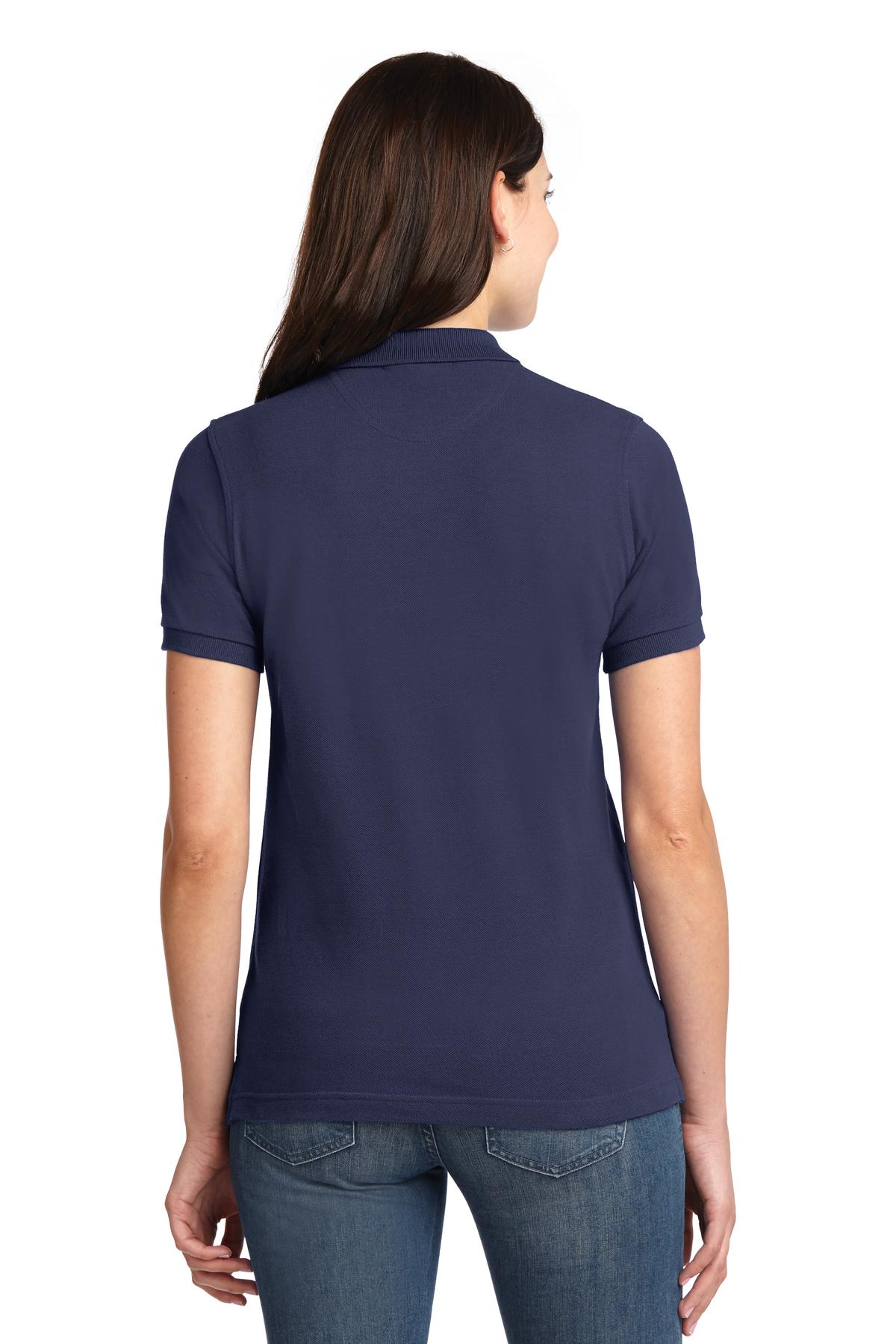 Port Authority Ladies Heavyweight Cotton Pique Polo.  L420