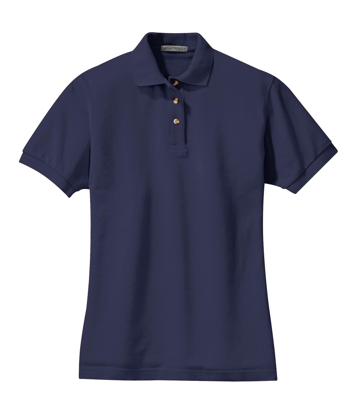 Port Authority Ladies Heavyweight Cotton Pique Polo.  L420