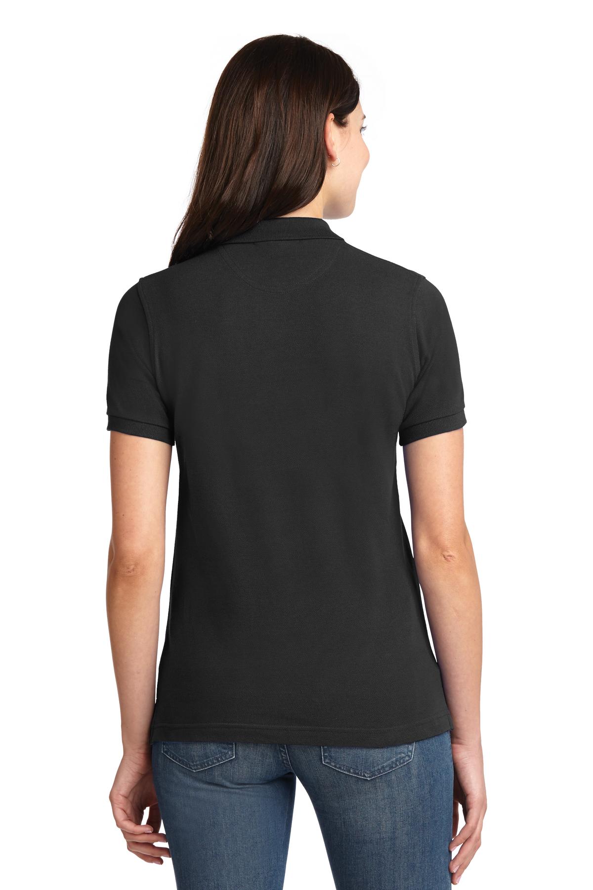 Port Authority Ladies Heavyweight Cotton Pique Polo.  L420