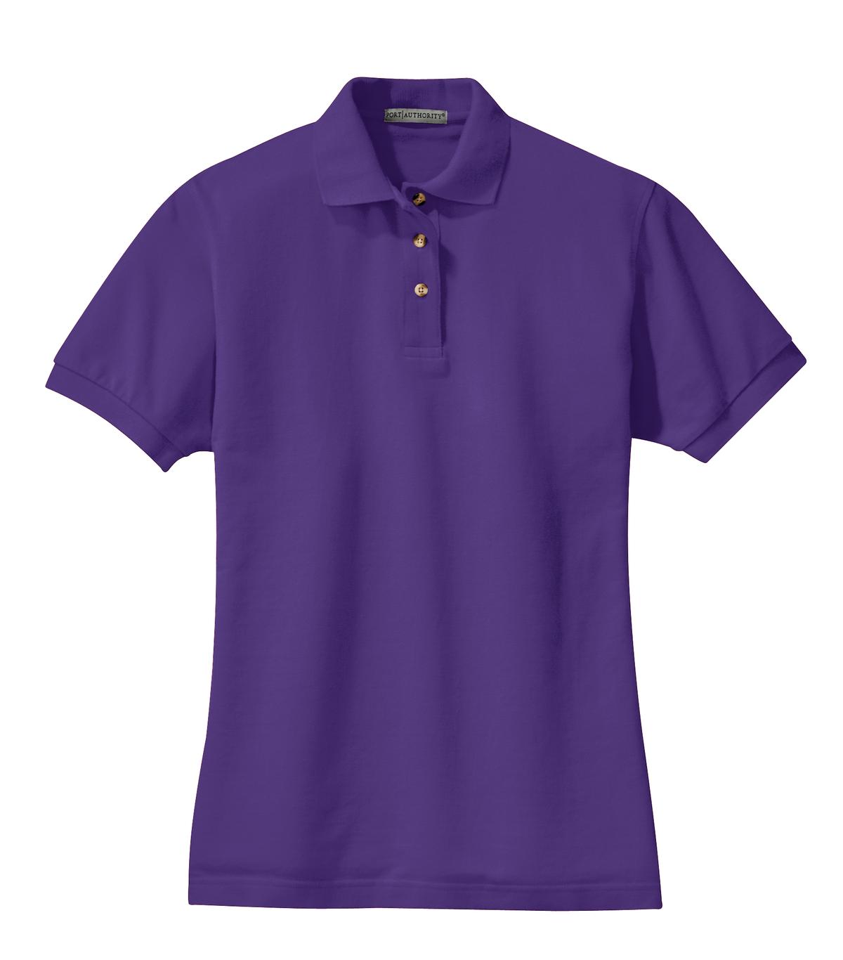 Port Authority Ladies Heavyweight Cotton Pique Polo.  L420