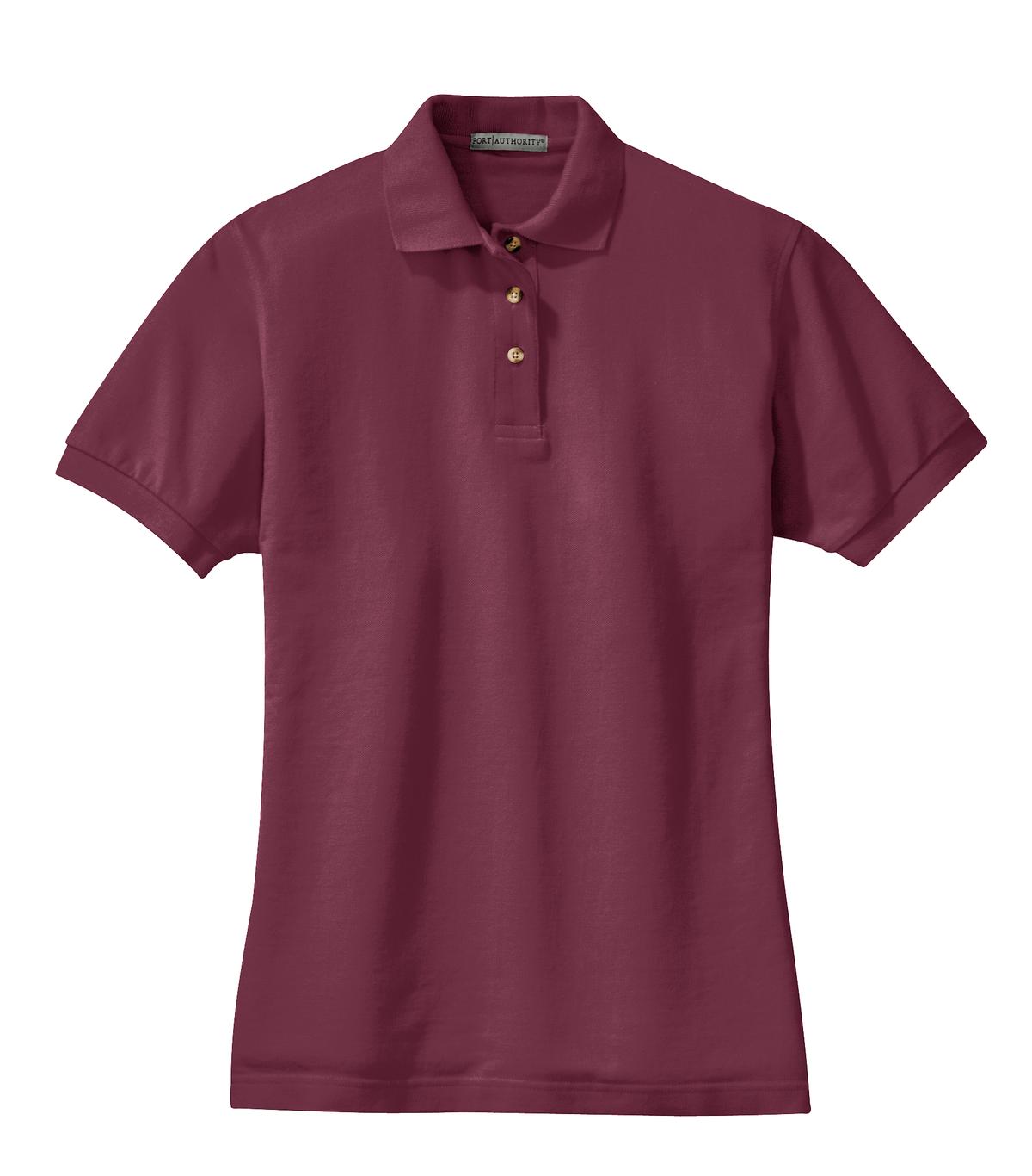 Port Authority Ladies Heavyweight Cotton Pique Polo.  L420