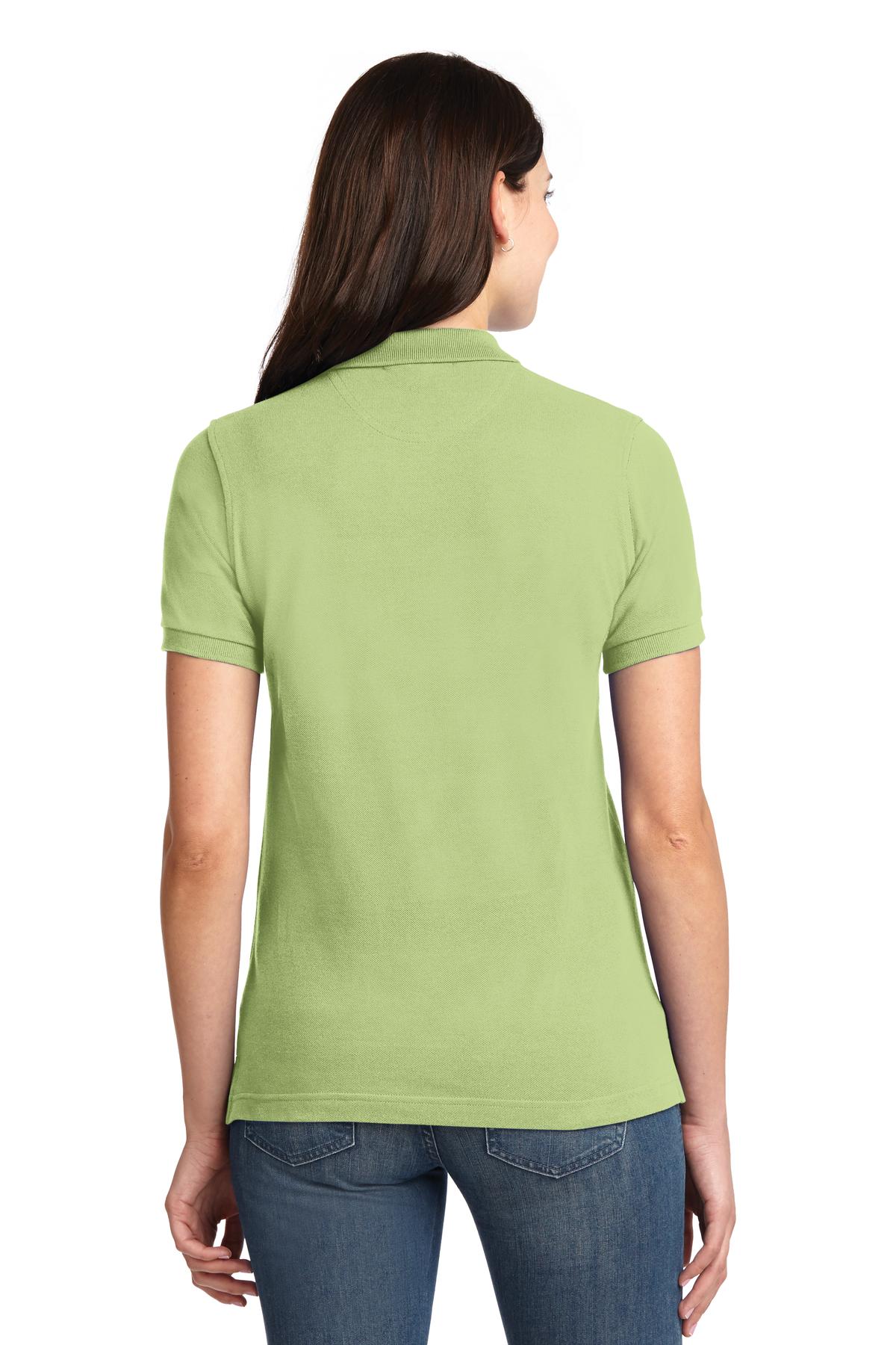 Port Authority Ladies Heavyweight Cotton Pique Polo.  L420