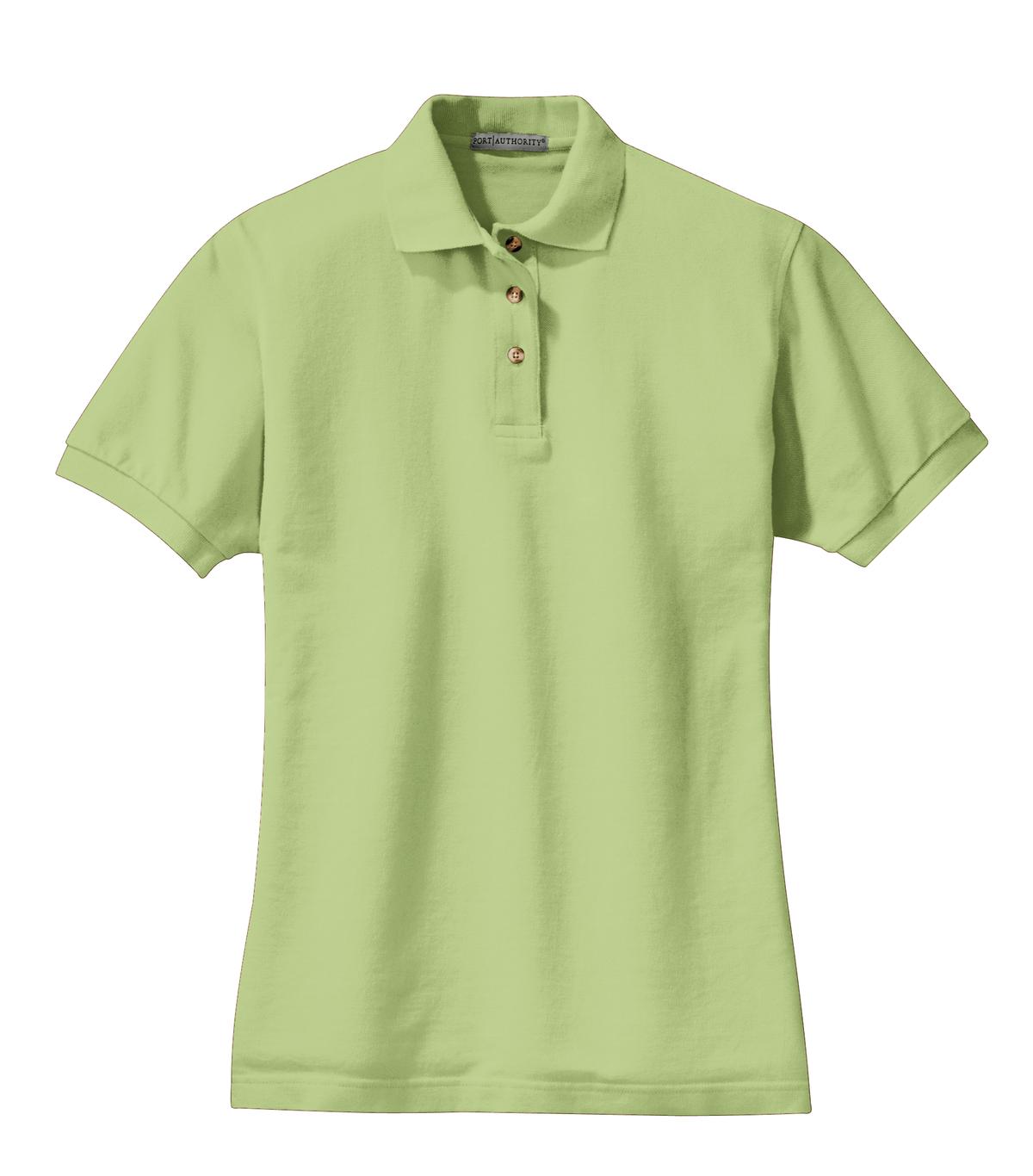 Port Authority Ladies Heavyweight Cotton Pique Polo.  L420