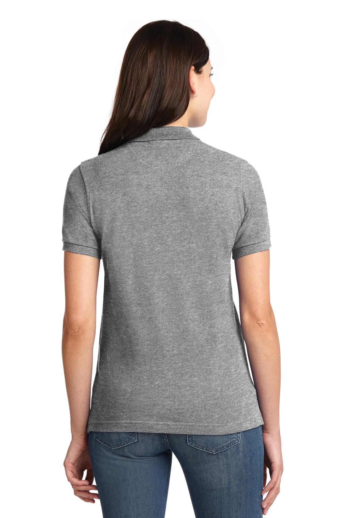 Port Authority Ladies Heavyweight Cotton Pique Polo.  L420