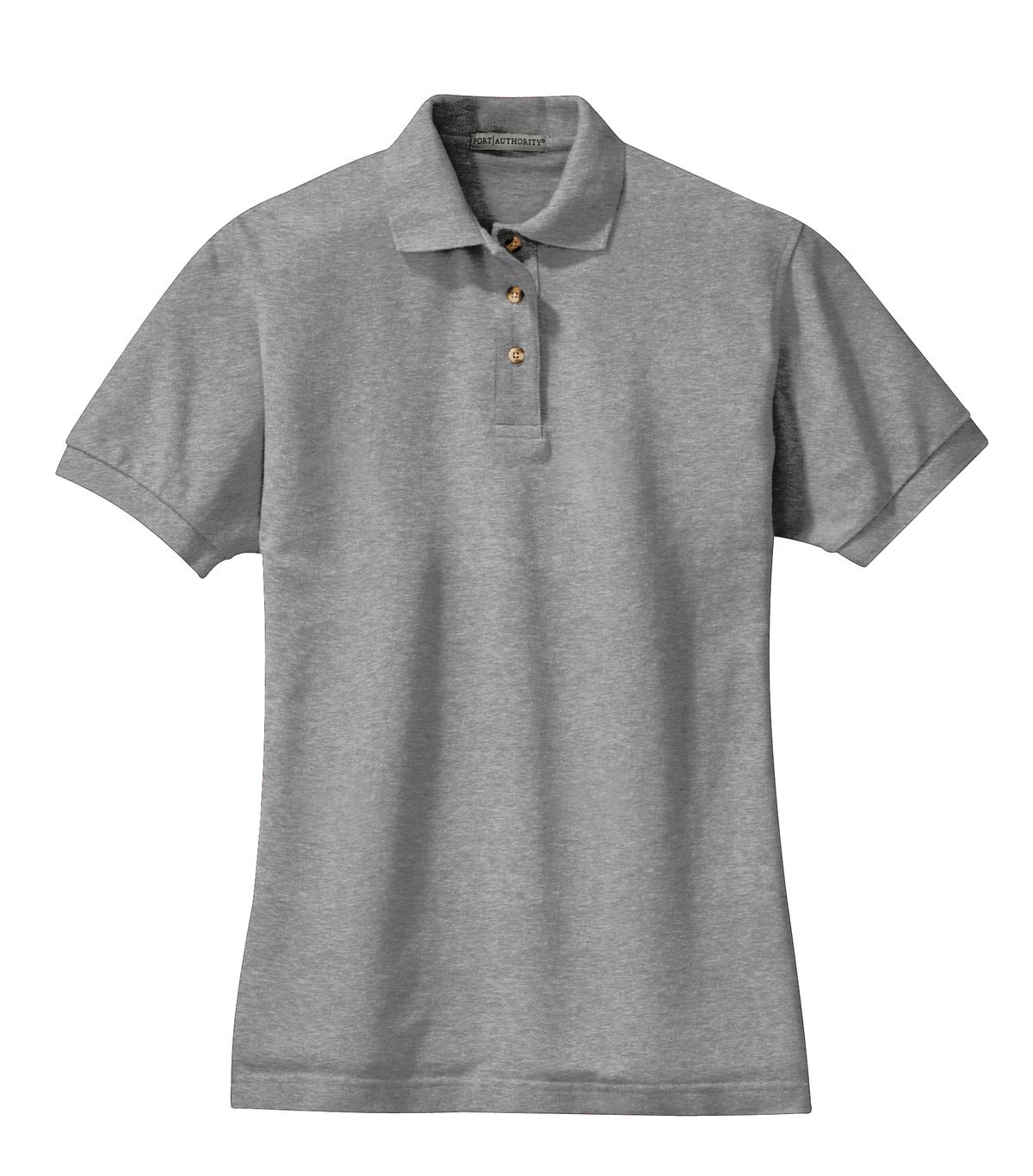 Port Authority Ladies Heavyweight Cotton Pique Polo.  L420