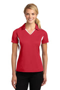 Sport-Tek Women's Side Blocked Micropique Sport-Wick Polo.  LST655