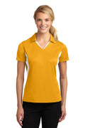 Sport-Tek Women's Side Blocked Micropique Sport-Wick Polo.  LST655