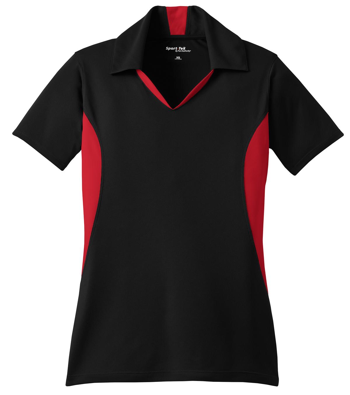 Sport-Tek Women's Side Blocked Micropique Sport-Wick Polo.  LST655