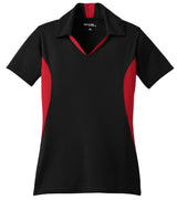 Sport-Tek Women's Side Blocked Micropique Sport-Wick Polo.  LST655