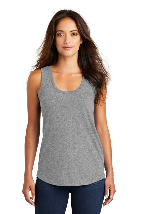 District Women's Perfect Tri Racerback Tank. DM138L 1of2 District
