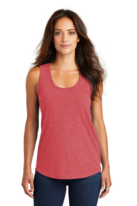 District Women's Perfect Tri Racerback Tank. DM138L 1of2 District