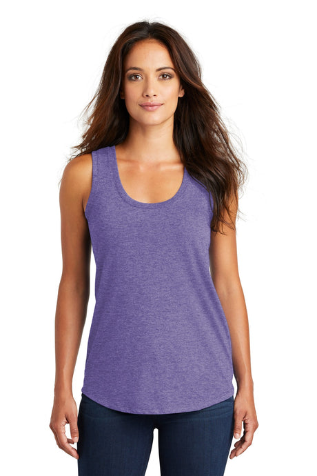 District Women's Perfect Tri Racerback Tank. DM138L 1of2 District