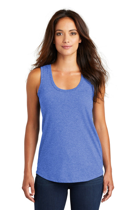 District Women's Perfect Tri Racerback Tank. DM138L 1of2 District