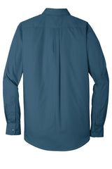 Port Authority Men's Long Sleeve Carefree Poplin Shirt. W100