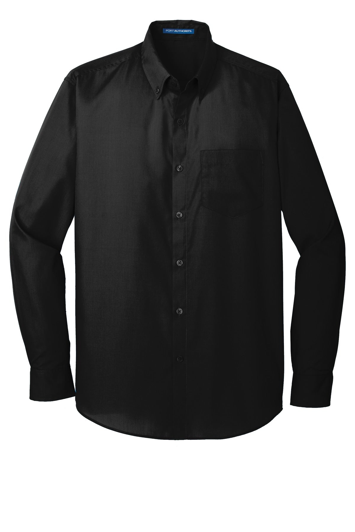 Port Authority Men's Long Sleeve Carefree Poplin Shirt. W100