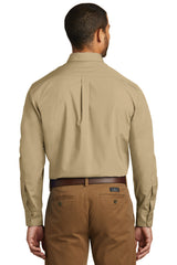 Port Authority Men's Long Sleeve Carefree Poplin Shirt. W100